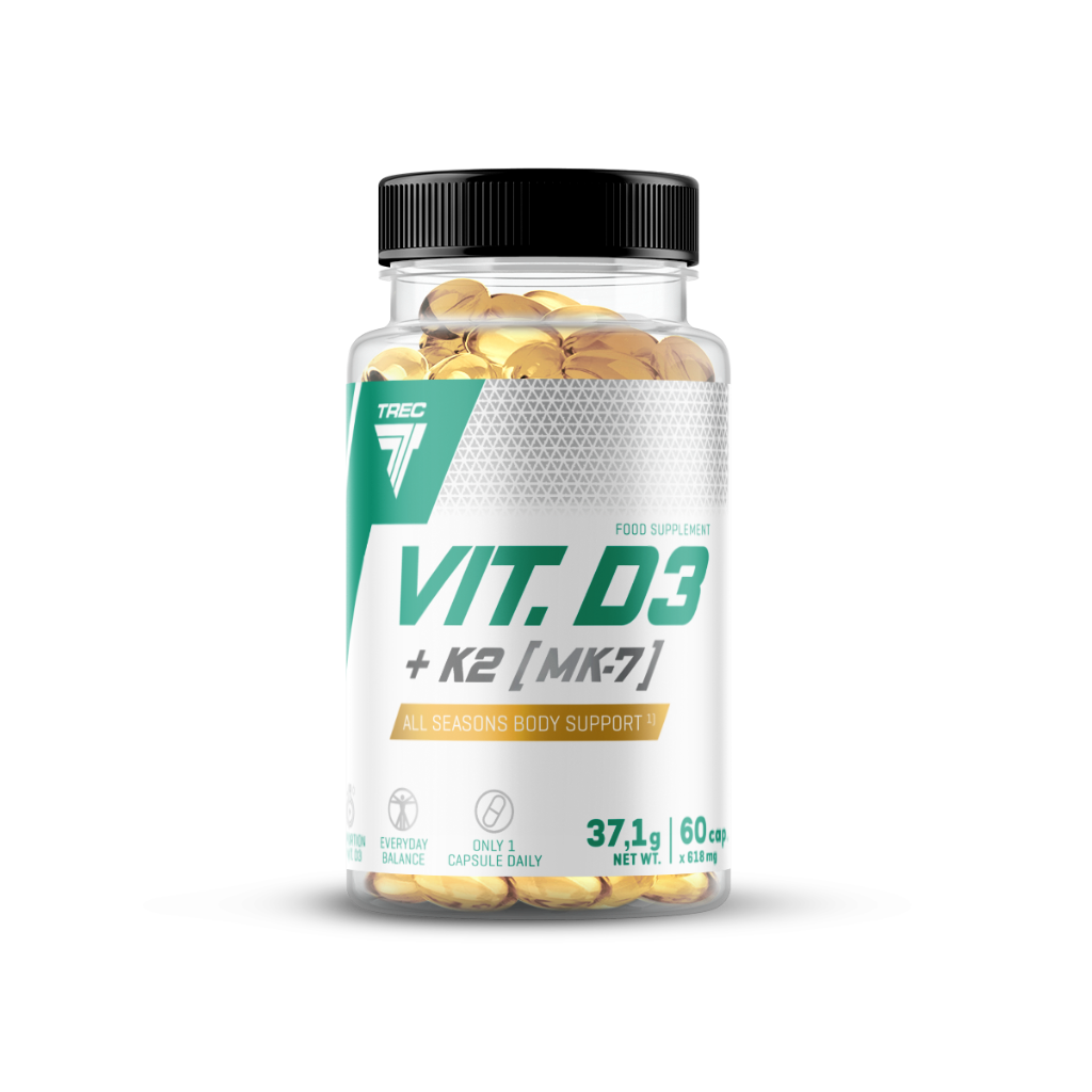 Vitamina D3 + K2 (MK-7) | 60 caps.